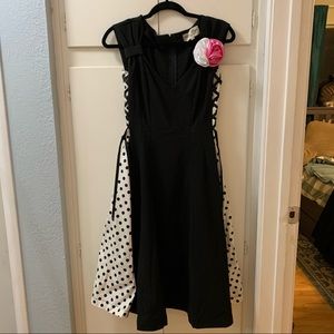Betty Page retro polka dot dress